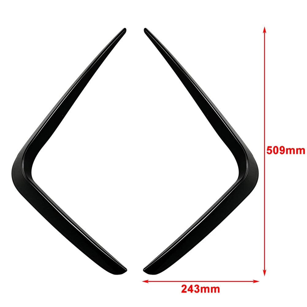 Carbon Black Front Bumper Lip Spoiler For BMW 4 Series G22 G23 M Sport 2020-2023