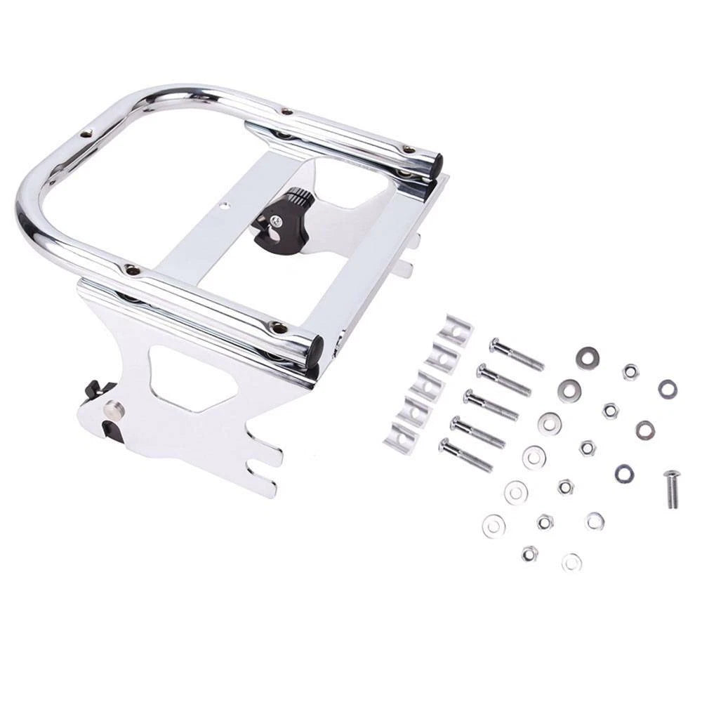 Detachable Tour Pack Pak Luggage Rack Trunk Bracket For Harley Touring 97-08