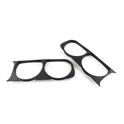 Headlight Headlamp Bezel Frame Trim For Dodge Challenger 2008-2014 Matte Black