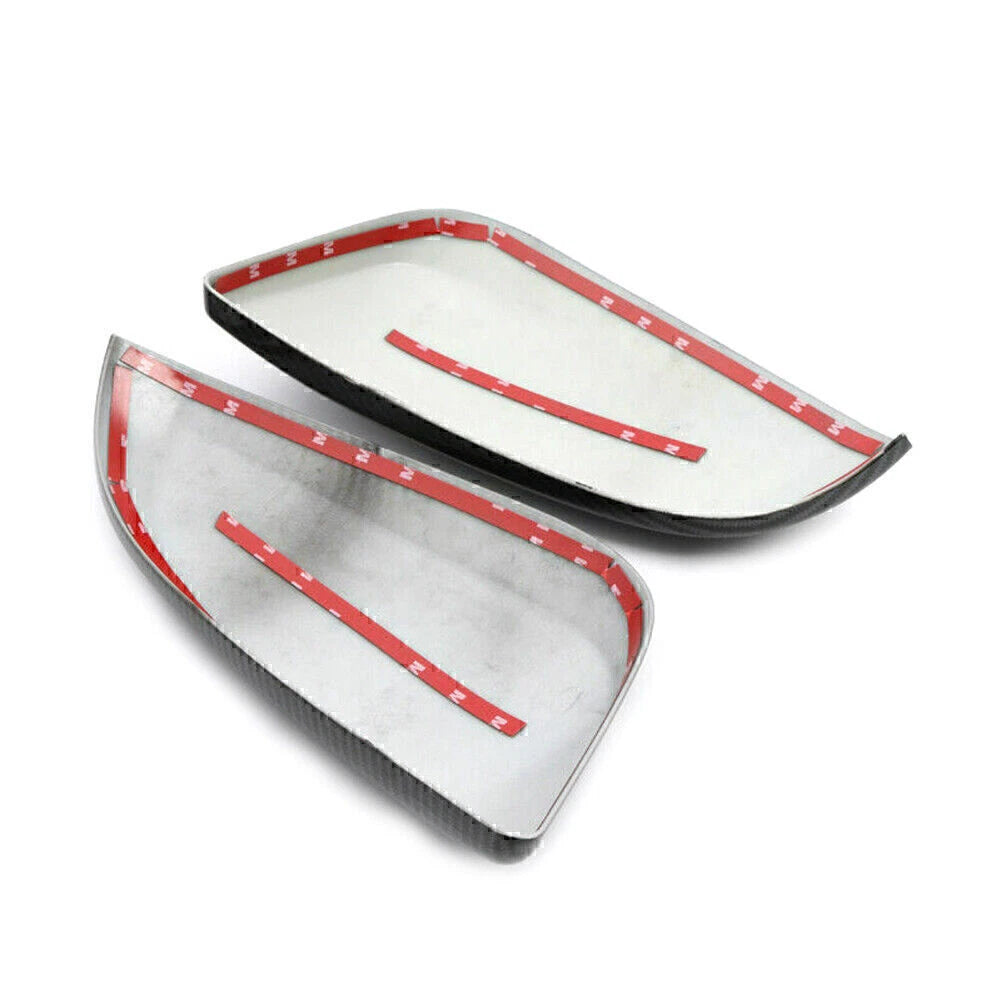 Fit Toyota Hilux Revo 2015 - 2022 Style Side Door Mirror Cover Trim Carbon Fiber
