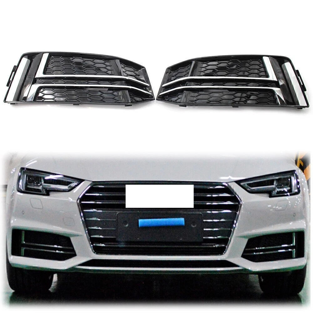Front Bumper Lower Grille Grill L + R Set for AUDI S4 A4 B9 2017-2018 US