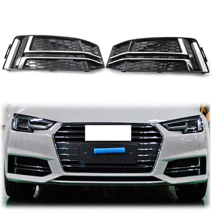 Front Bumper Lower Grille Grill L + R Set for AUDI S4 A4 B9 2017-2018 US