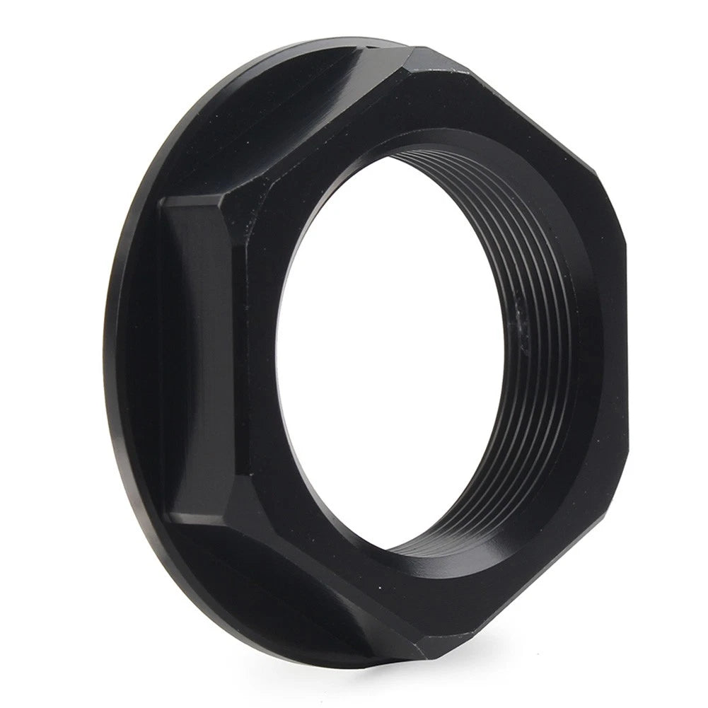 Triple Tree Stem Yoke Center Hole Nut for Universal Motorcycle Aluminum Black US
