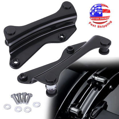 Black 4 Points Docking Hardware Kit Cover Fit for Harley Touring FLHR FLHX 14-20