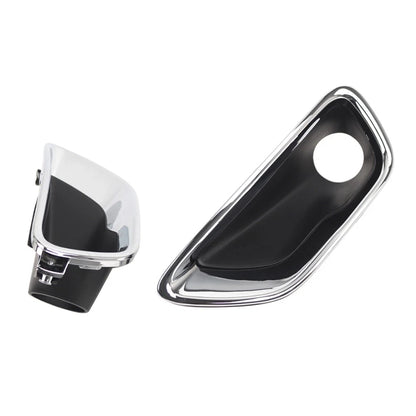 1 Pair Fog Light Lamp Cover Bezel Chrome Trim For Jeep Grand Cherokee 2017-2021