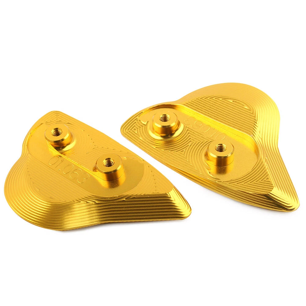 Rearview Mirror Block Off Base Plates Cover GOLD Fit Yamaha YZF-R6 YZFR6 2017-20