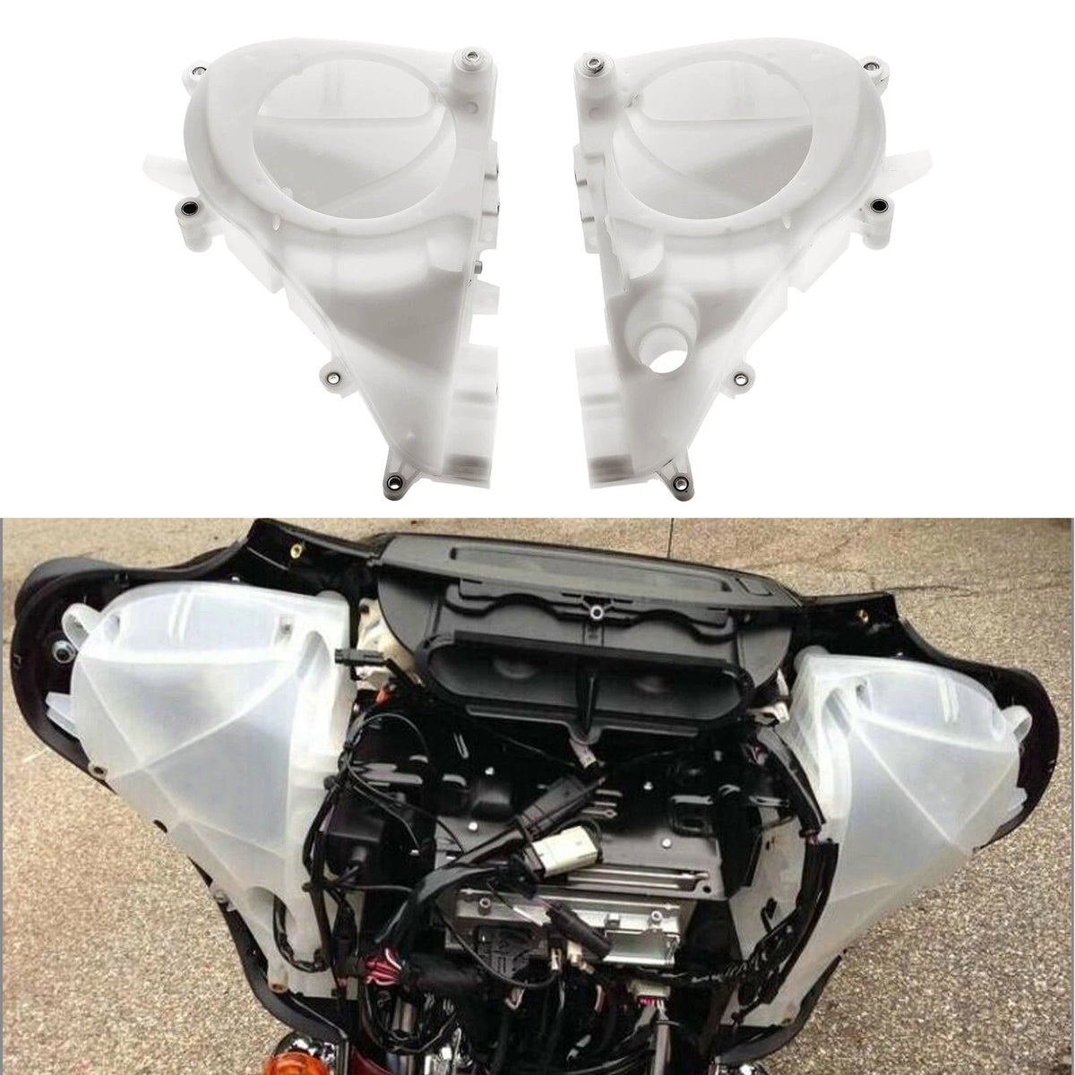 Unpainted Inner Fairing Speakers Cover Fit For Harley Electra Street Glide 14-24
