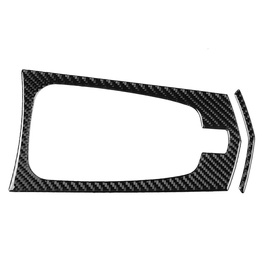 Carbon Fiber Center Gear Shift Interior Cover Trim For Cadillac CTS 08-13 Black