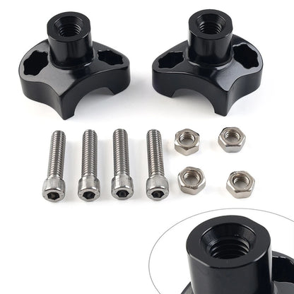 1.7 Tall Handlebar Risers For Harley-Davidson Dyna For Harley Street bob Black
