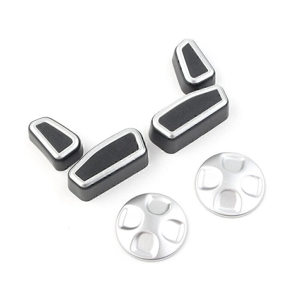 Inner Car Seat Adjustment Button Trim Cover 6pcs For Alfa Romeo Giulia 2017-2021