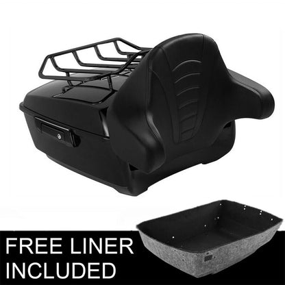 King Trunk Backrest Mount Rack Fit For Harley Sport Glide FLSB 2018-Up 19 Black