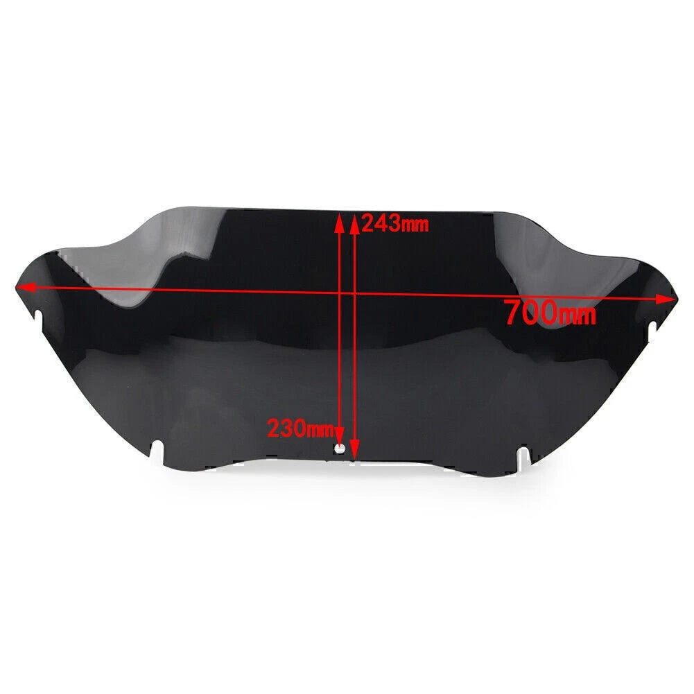 9.5"Wave Windshield Windscreen For Harley Touring Electra Street Glide 96-13 US