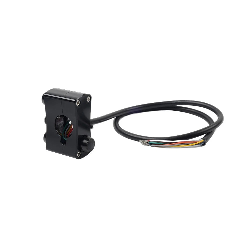 1" Handlebar Control Switch Horn Turn Signal Light Black For Harley Bobber