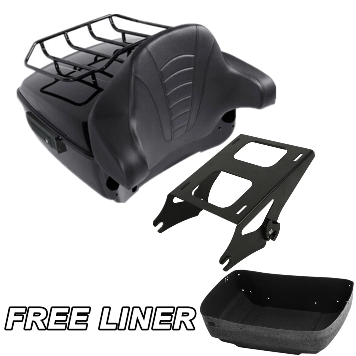 King Trunk Pad Mount Rack Fit For Harley Touring Road Glide King 2014-2025 2024