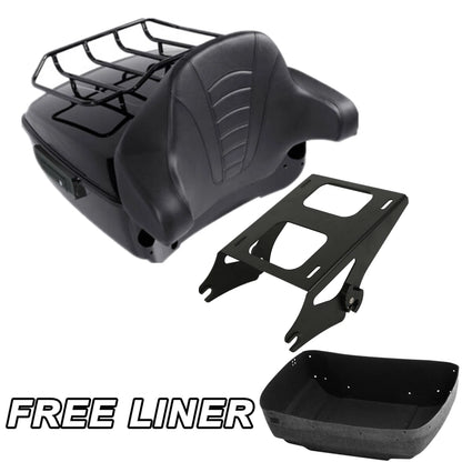 King Trunk Pad Mount Rack Fit For Harley Touring Road Glide King 2014-2025 2024