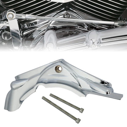 Chrome Cylinder Base Side Cover Fit For Harley Touring Road King Glide 2007-2016