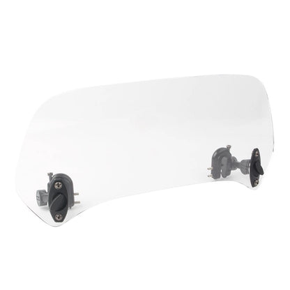 Adjustable Windshield Clip On Extension Spoiler Wind Deflector For Motorcycle