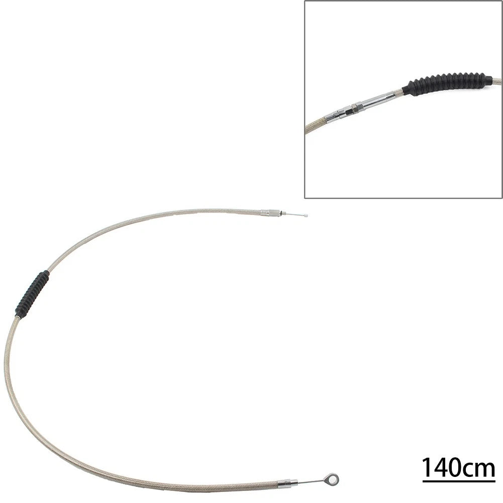 Stainless Clutch Cable For Harley Dyna FXDWG Softail Fatboy FLSTF Road Glide