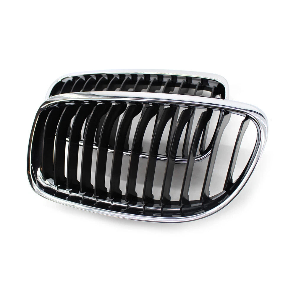 Fit BMW E90 E91 LCI 328i 335i  2009-2011 Front Kidney Grill Grille Chrome Black