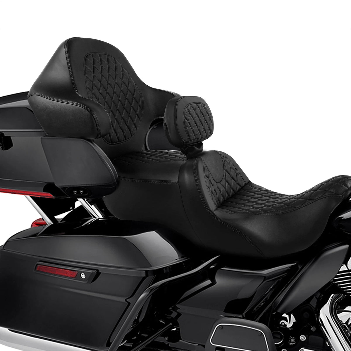 Driver Passenger Seat & Backrest Fit For Harley Touring Road Glide King 14-23 22