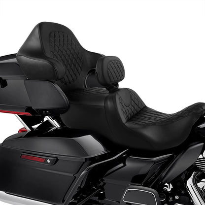 Driver Passenger Seat & Backrest Fit For Harley Touring Road Glide King 14-23 22