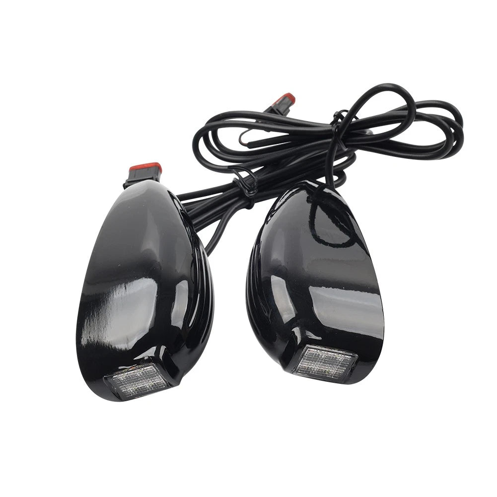 Front Turn Signal Light Black For Harley Road Glide FLTRX FLTRU FLTRK 2015-2024