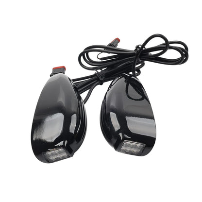 Front Turn Signal Light Black For Harley Road Glide FLTRX FLTRU FLTRK 2015-2024