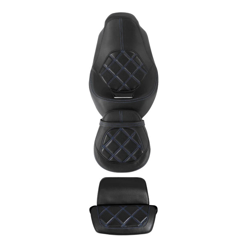 Driver & Passenger Seat Backrest Pad Fit For Harley Touring Electra Glide 14-23
