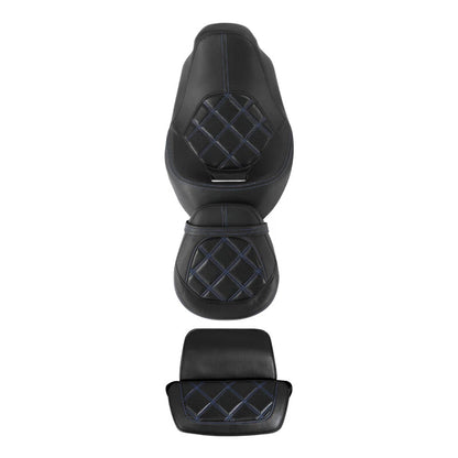 Driver & Passenger Seat Backrest Pad Fit For Harley Touring Electra Glide 14-23