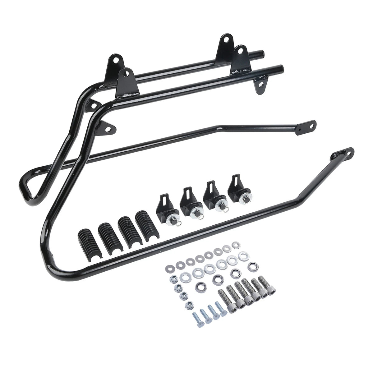 4" Stretched Extended Hard Saddlebag Conversion Bracket For Harley Softail 84-17