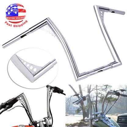 16" Rise 1.25" Ape Hanger Handlebar For Harley Sportster XL883 1200 FLST Softail