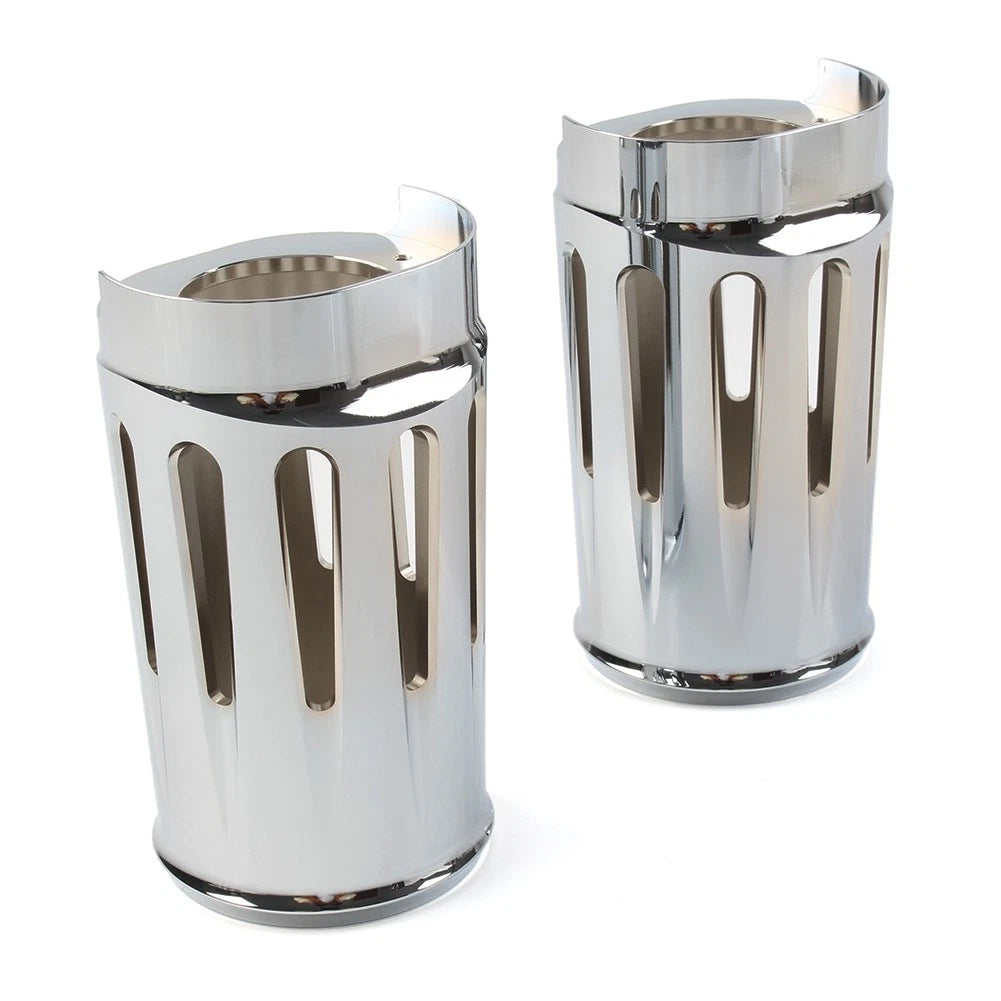 Fork Boot Slider Covers Pair Fit Harley Electra Street Road Glide King CVO 14-22
