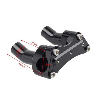 3.5" Handlebar Riser & Top Clamp Fit Harley Fat Boy Heritage Softail FXST FLSTN