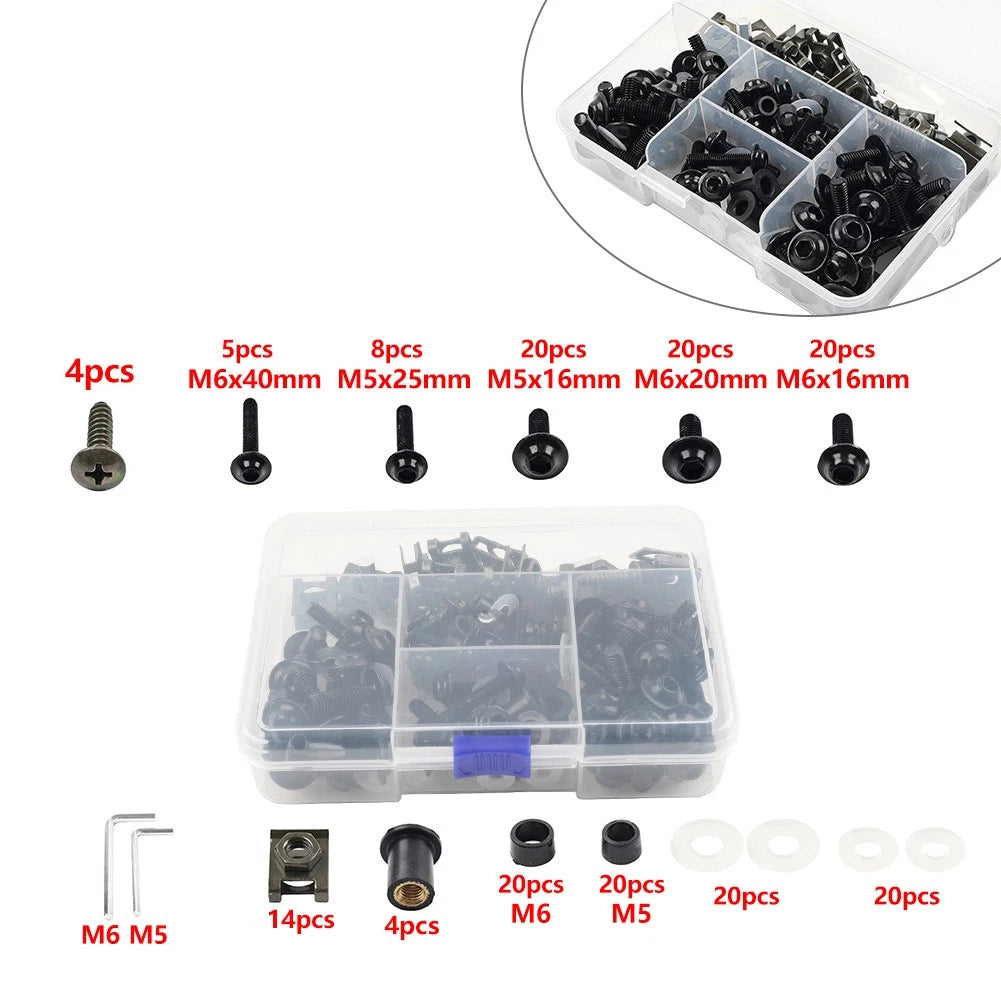Stainless Steel Fairing Bolt Kit Fastener Clip Screws for Honda CB1000R CBR600RR