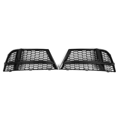 Open Mesh Honeycomb Front Bumper Fog Light Grille For Audi A3 S3