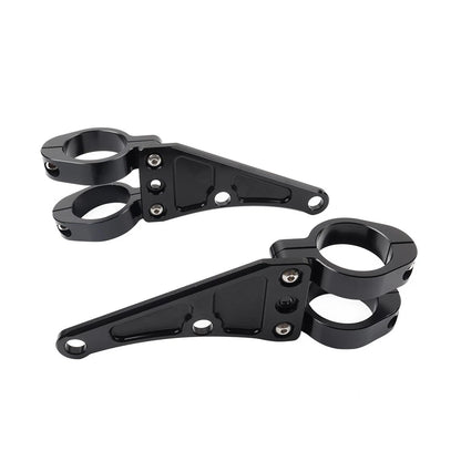 37MM Motorcycle Headlight Bracket Mount Clamp Fork Tube Holder For Harley