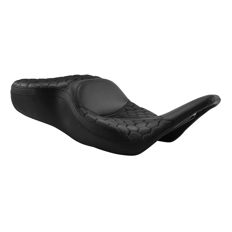 Gel Driver Passenger Seat Fit For Harley Touring Road Glide King 97-07 06 Black