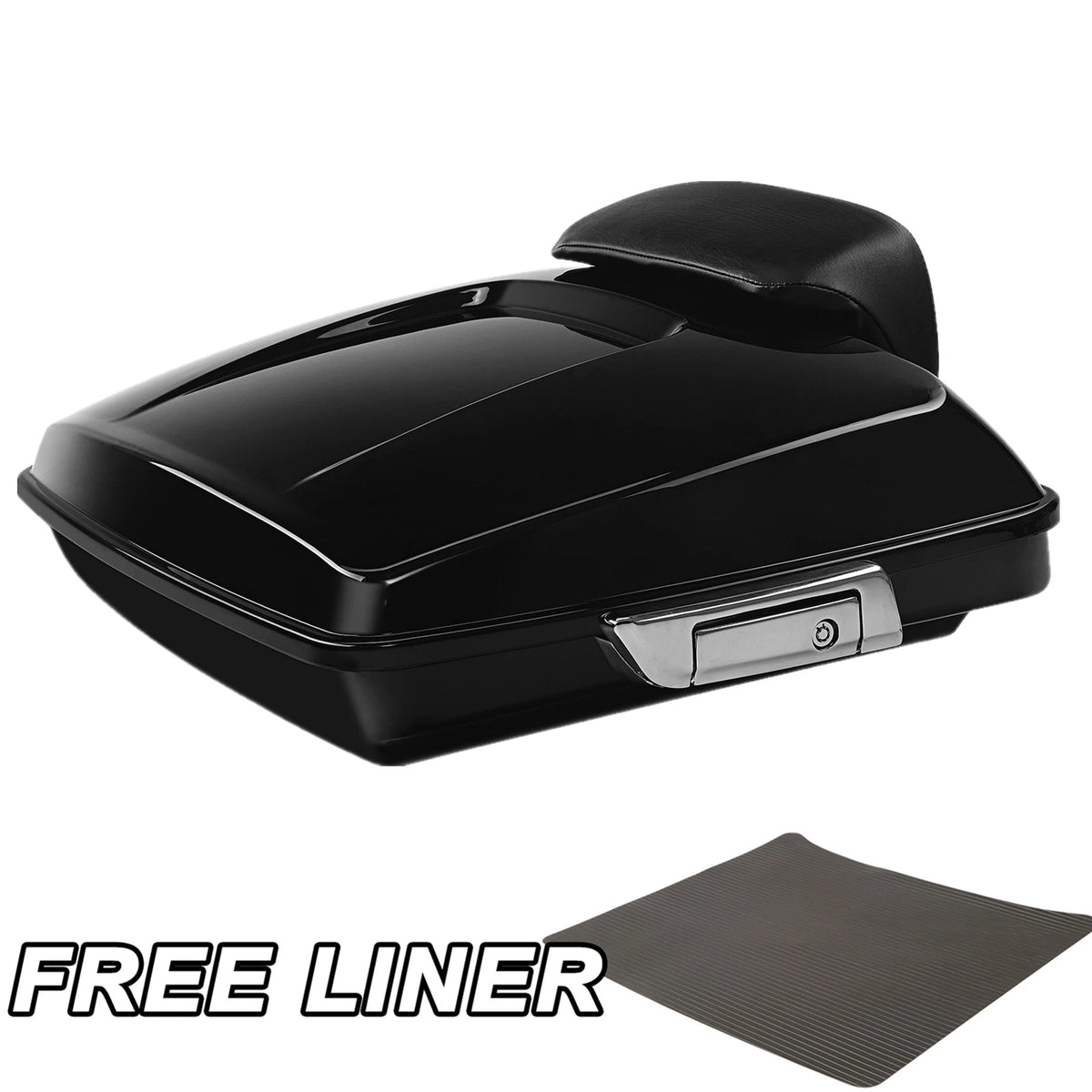 Vivd Black Razor Trunk Backrest Pad Fit For Harley Touring Electra Glide 2014-Up