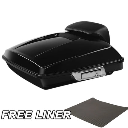 Vivd Black Razor Trunk Backrest Pad Fit For Harley Touring Electra Glide 2014-Up