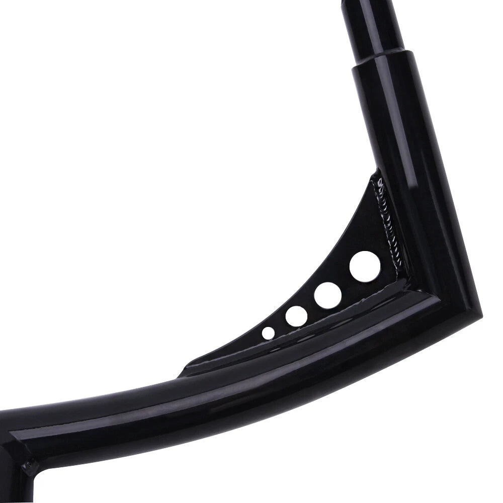 10" Rise 1 1/4" Handlebar Ape Hanger Bar For Harley Touring Softail Sportster XL