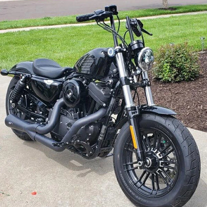 Ape Hangers Bars 10-1/2" Rise 1" Handlebar For Harley Sportster XL 883 1200 Dyna