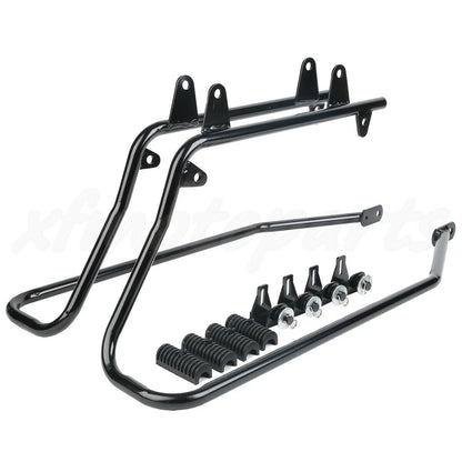 4" Hard Saddlebags & Conversion Brackets Fit For Harley Heritage Softail 84-17