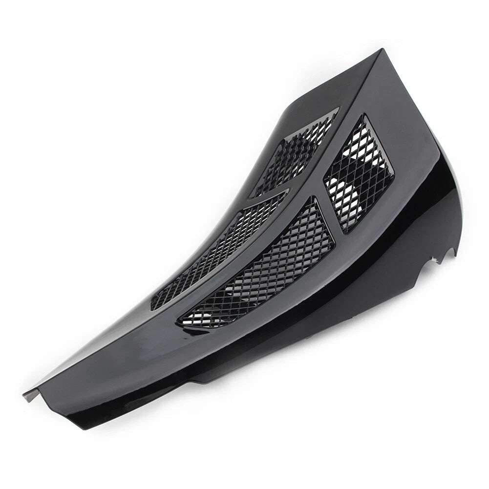 Tall Chin Spoiler Scoop Stretched For Harley Street Road Glide 2014+ Gloss Black