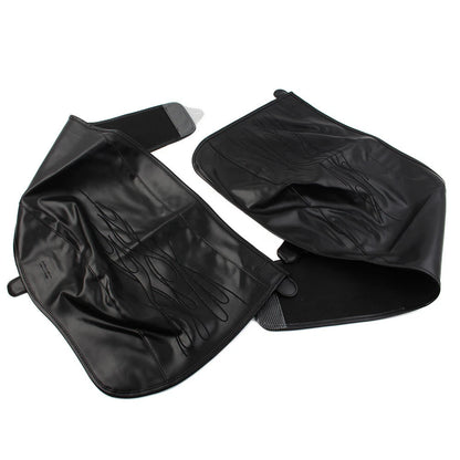 Flame Rear Trike Fender Bra Fit Harley Tri Glide Ultra Classic Black PU Leather