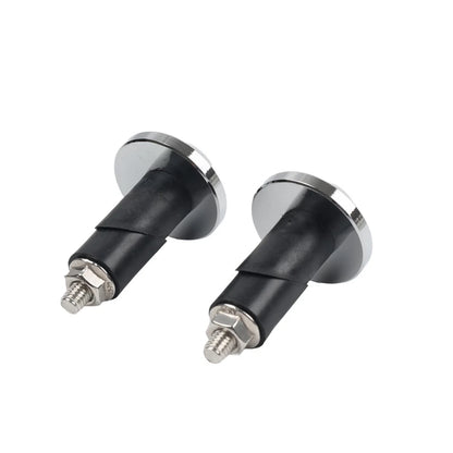 2pcs Chrome Motorcycle 7/8'' 1'' Handlebar Grips Handle Bar End Cap Silder Plug