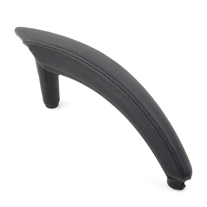 Car Door Trim Pull Handle Right Side Real Leather Fit for BMW X5 X6 E70 Black