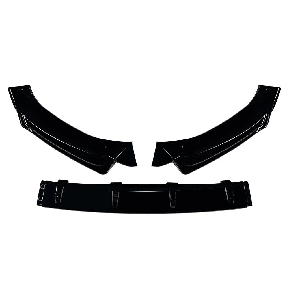 ABS Glossy Black Front Bumper Lip Spoiler Splitter For Audi Q5 SQ5 2018-2020