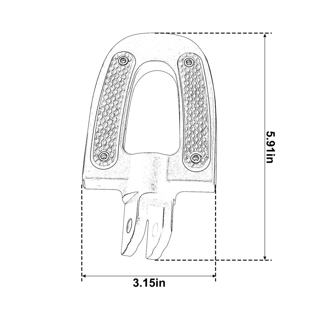 Matt Black Front Driver Pegs Footrest Fit For Harley Softail Low Rider 2018-2024