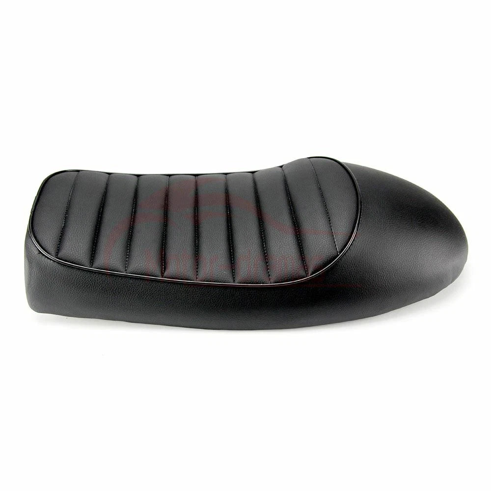 Universal Motorcycle Cafe Racer Seat Hump Saddle Black For Honda Yamaha Suzuki