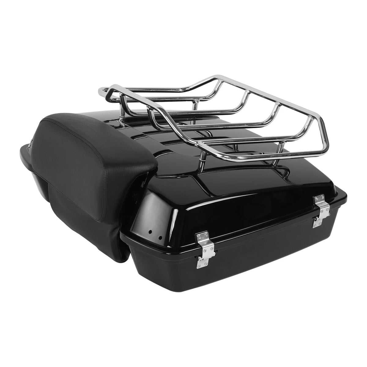 5.5" Trunk Backrest Pad Mount Rack Fit For Harley Touring 09-13 12